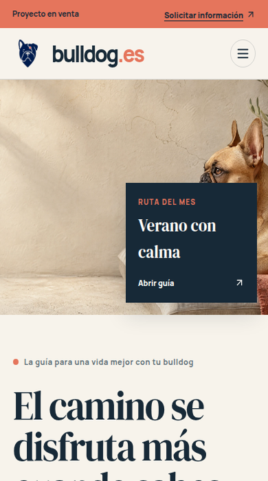 Captura móvil de
bulldog.es