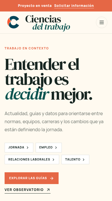 Captura móvil de
cienciasdeltrabajo.com