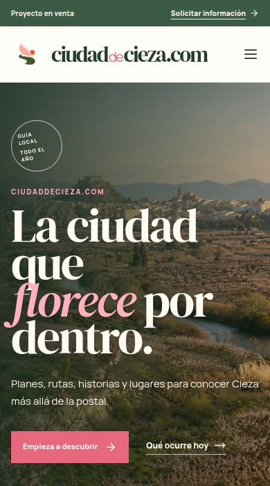 Captura móvil de
ciudaddecieza.com