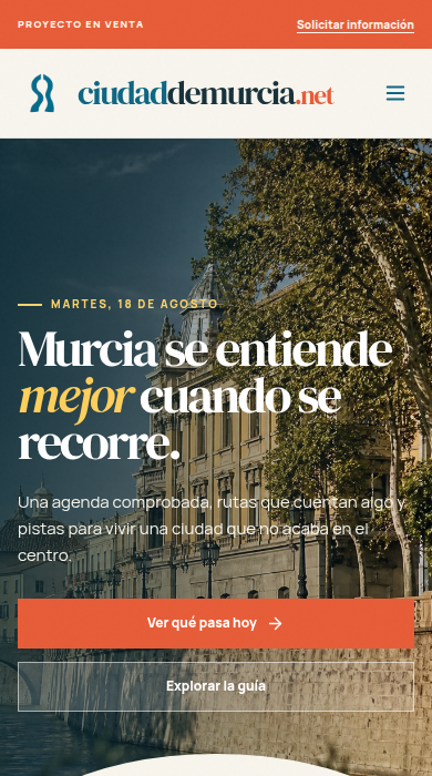 Captura móvil de
ciudaddemurcia.net
