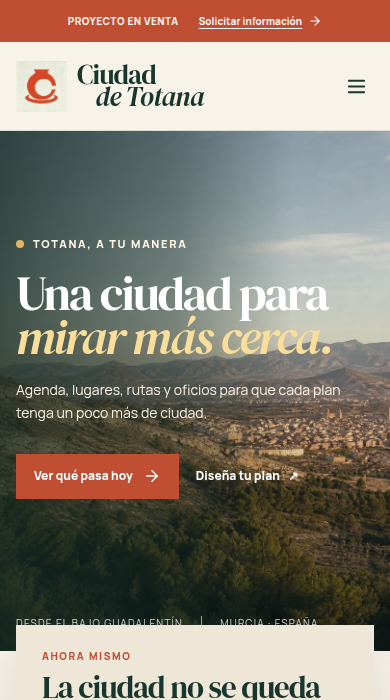 Captura móvil de
ciudaddetotana.es