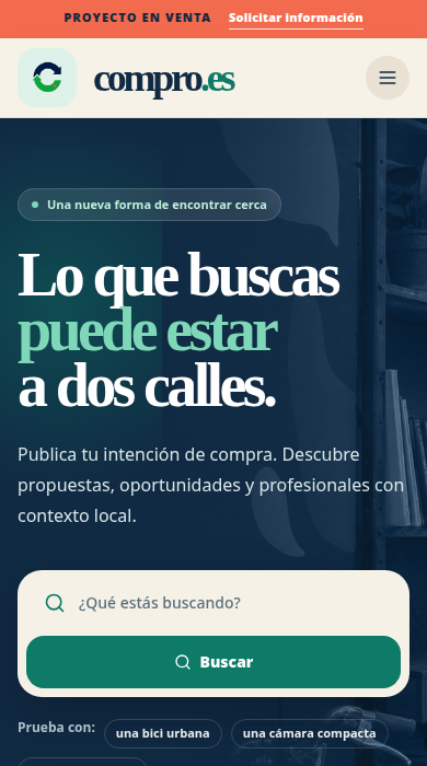 Captura móvil de
compro.es