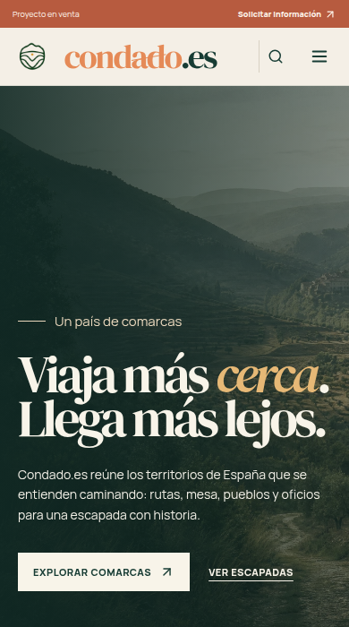 Captura móvil de
condado.es