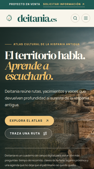 Captura móvil de
deitania.es