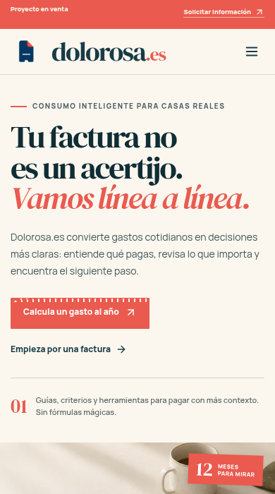 Captura móvil de
dolorosa.es