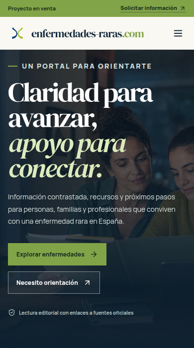 Captura móvil de
enfermedades-raras.com