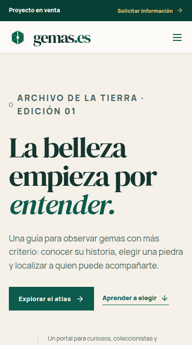 Captura móvil de
gemas.es
