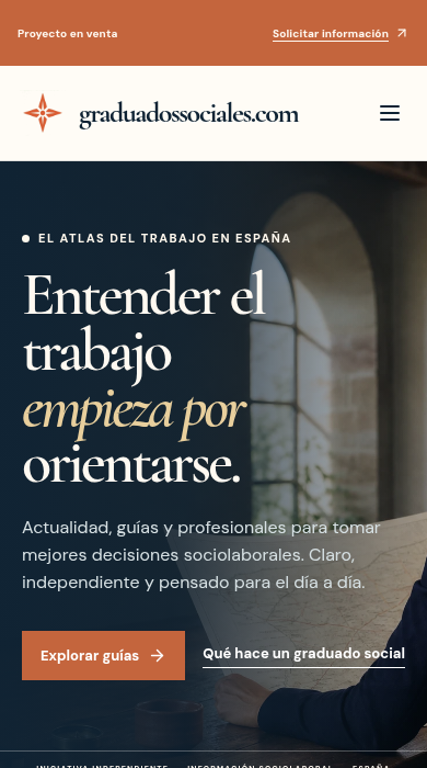 Captura móvil de
graduadossociales.com