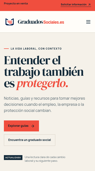 Captura móvil de
graduadossociales.es