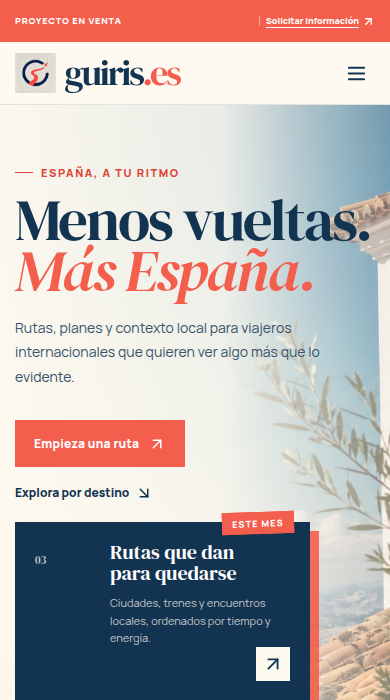 Captura móvil de
guiris.es