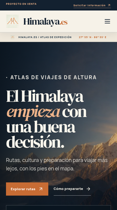 Captura móvil de
himalaya.es