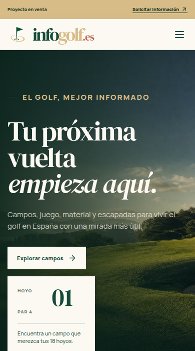 Captura móvil de
infogolf.es