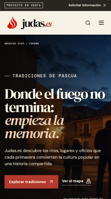 Captura móvil de
judas.es