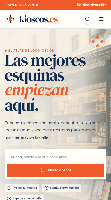 Captura móvil de
kioscos.es