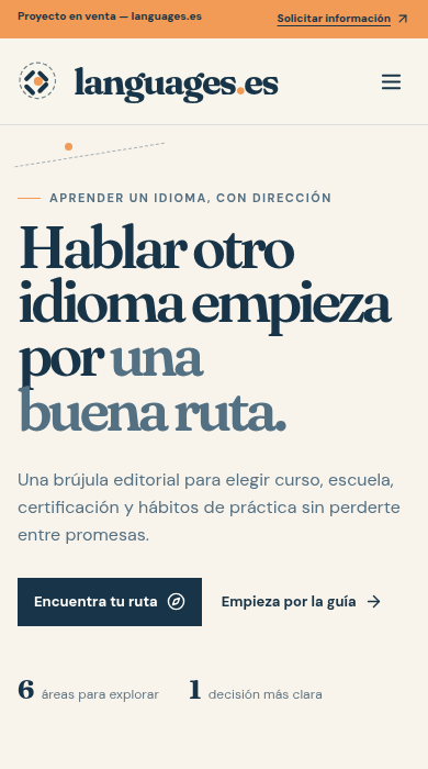 Captura móvil de
languages.es