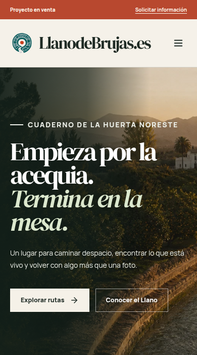 Captura móvil de
llanodebrujas.es