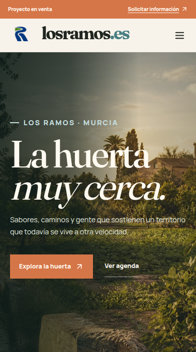 Captura móvil de
losramos.es