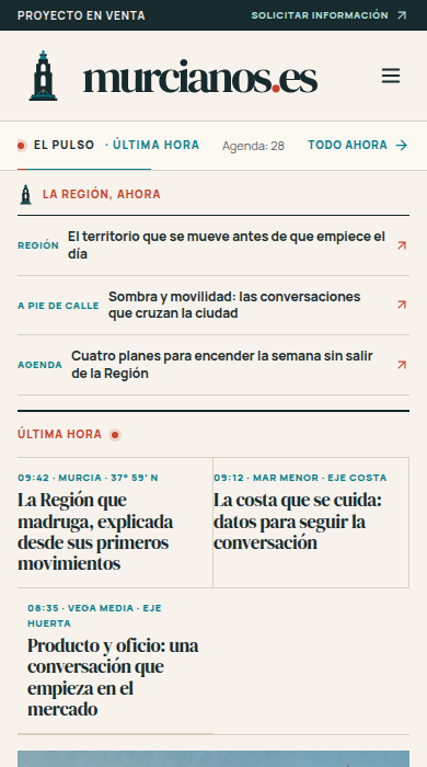 Captura móvil de
murcianos.es