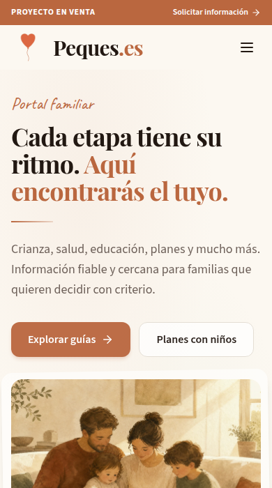 Captura móvil de
peques.es