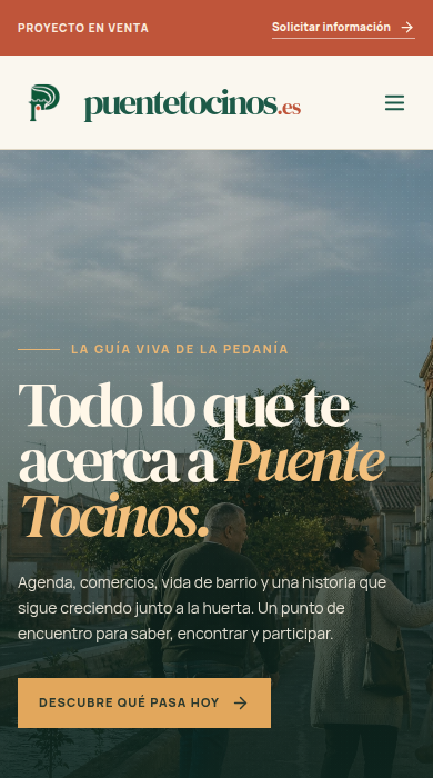 Captura móvil de
puentetocinos.es
