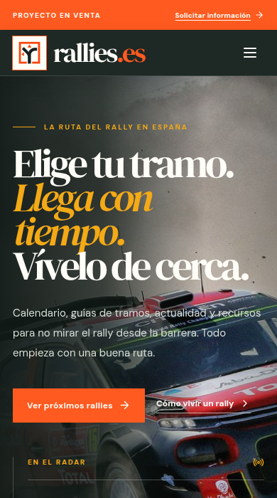 Captura móvil de
rallies.es