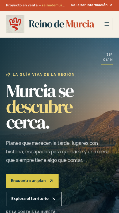 Captura móvil de
reinodemurcia.com