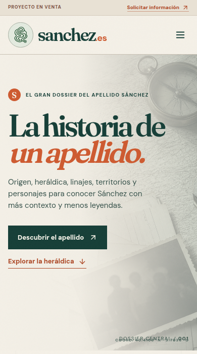 Captura móvil de
sanchez.es