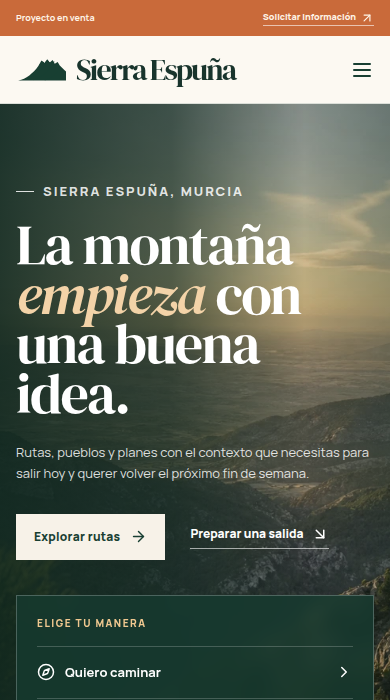 Captura móvil de
sierraespuna.es