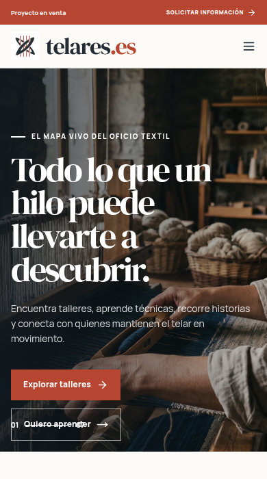 Captura móvil de
telares.es