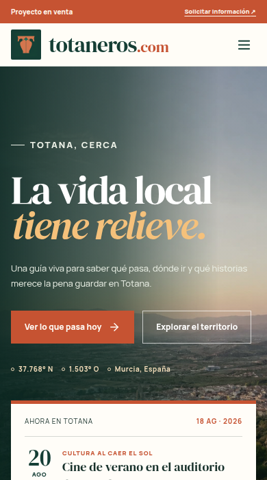 Captura móvil de
totaneros.com