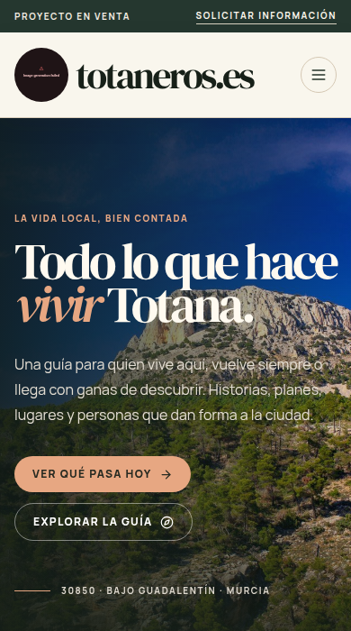 Captura móvil de
totaneros.es